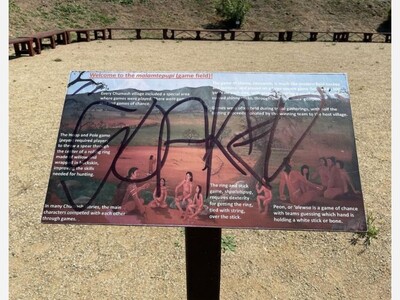 Chumash Indian Museum Trail Signs Vandalized