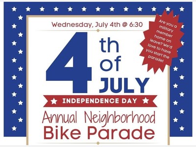 Neighborhood Independence Day Bike Parade 