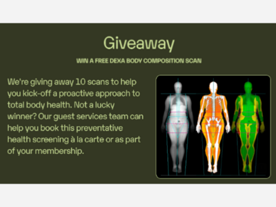 Opportunity to win a Love.Life's DEXA Body Composition Scan
