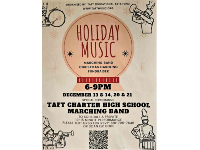 Taft Marching Band Caroling Fundraiser Dec 13/14 & 20/21