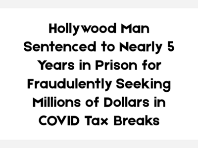 Covid Tax-Benefit-Scheme Fraudster Sentenced