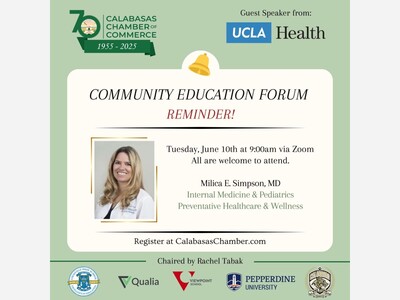 Calabasas Chamber Hosts Zoom Conversation with UCLA Doctor  