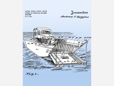 US Patent Office Acknowledges Landing Craft Used on D-Day