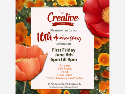 Creative Outlet First Friday 10th Anniversary Celebration
