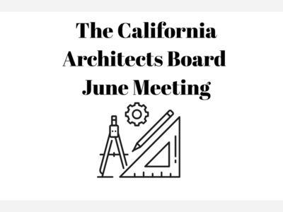 California Architect Board June 5th meeting