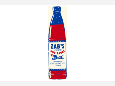 Zab's Slow Burn Hot Sauce Harness Datil Peppers