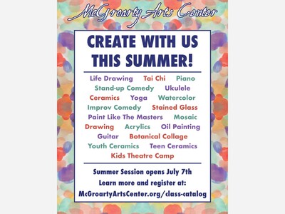 McGroarty Arts Center Summer Classes: July 7, 2025 - August 30, 2025 