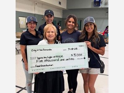  Ignite the Hope of Light Foundation Receives $5K from City of San Fernando