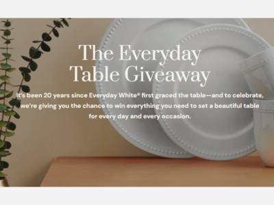 Fitz & Floyd Celebrates 20 years of  Everyday White  Dinnerware