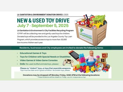 Ongoing New & Used Toy Drive Thru September 5th, 2025