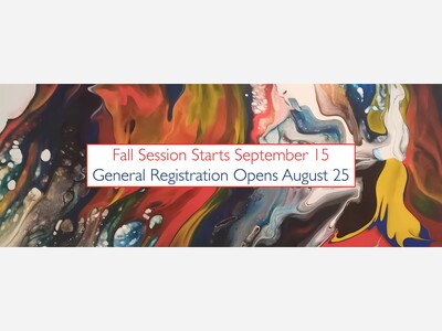 McGroarty Art Center Fall Class Registration begins 8/18 & 8/25