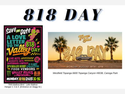 8 1 8 Day (August 18th) Events - Topanga & Lake Balboa  
