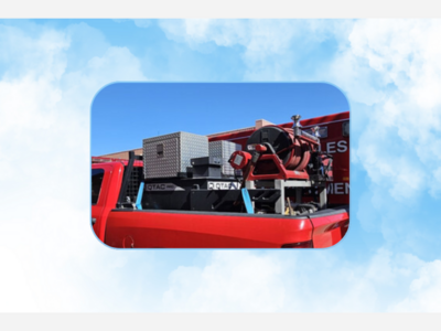 SFV Audubon Society donates a FIRE SKID UNIT to support LAFD #88 