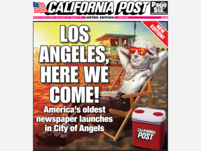 NY Post After 223 Years Says  California, here we come!  