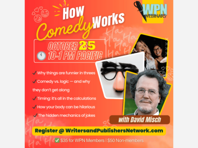 How Comedy Works! Workshop on Zoom! Now 10/25/25