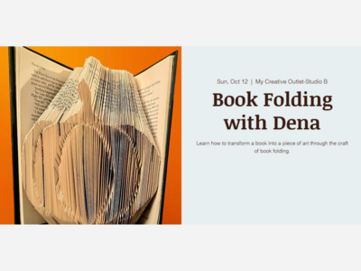 Book Folding Class Sunday October 12th!