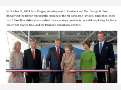 In-Person 20th Anniversary of the Air Force One Pavilion Celebration
