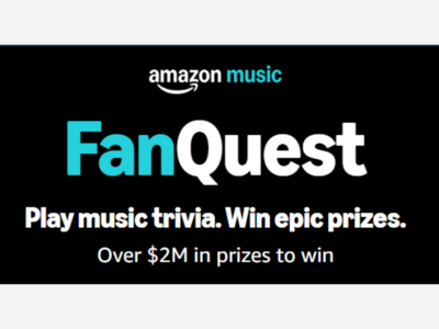 Amazon Music 10/13 - 11/9 Fanquest Promotion & Prizes!