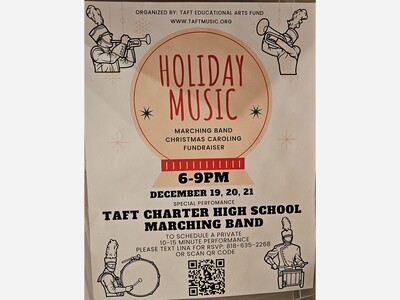 Taft High School Marching Band Returns to Candy Cane Lane 