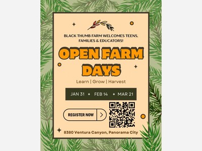 Open Farm Days at Black Thumb Community Farm January-March