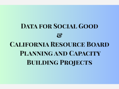California Resource Board's Data for Social Good