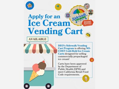 Apply for a No-Cost Ice Cream Vending Cart!
