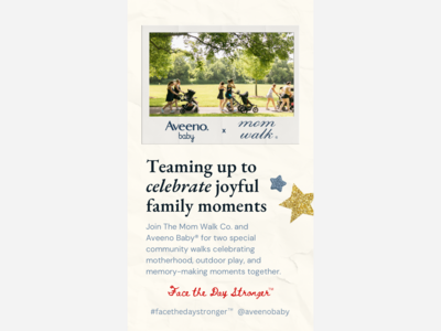 Mom Walk Partners with Aveeno for 6/26 Event in Huntington Beach