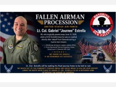 Fallen Airman Procession Lt. Col. Gabriel "Hournee" Estrella