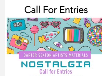 Call for Entries: "Nostalgia" at Carter Sexton Artist Materials
