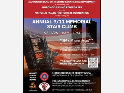 2026 Morongo Reservation Fire Department 9/11 Memorial Stair Climb