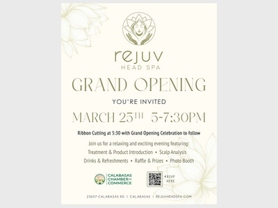 Grand Opening & Ribbon Cutting of Rejuv Head Spa