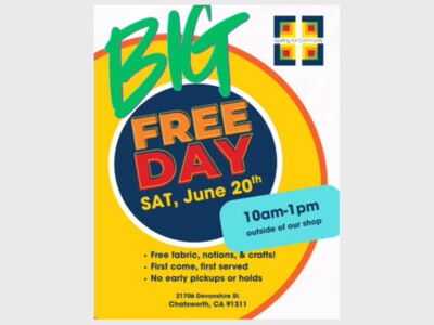 Free Day at Quilting for Community