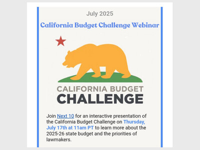 Next 10 Interactive Virtual Budget Challenge