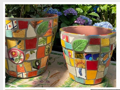 Mosaic Garden Pot