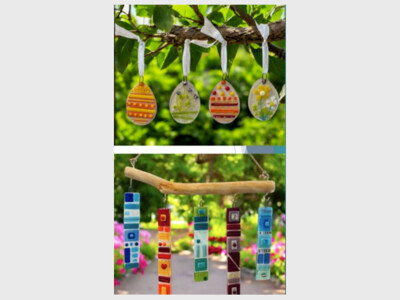 Stained Glass fusion Workshop: Easter Eggs, Windchimes & More