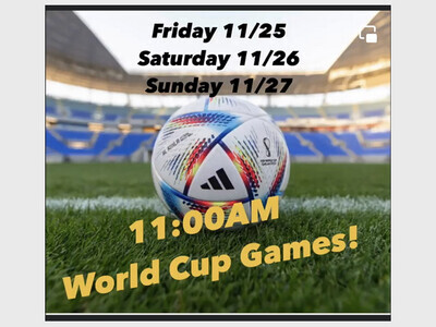 World Cup (England vs USA) View & Brunch Time Fun!