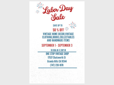 Labor Day Sale 